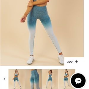 GYMSHARK OMBRÉ LEGGINGS IN STOCK ON WEBSITE